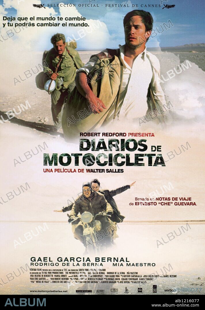 Poster of THE MOTORCYCLE DIARIES, 2004 (DIARIOS DE MOTOCICLETA), directed by WALTER SALLES. Copyright FOCUS FEATURES.