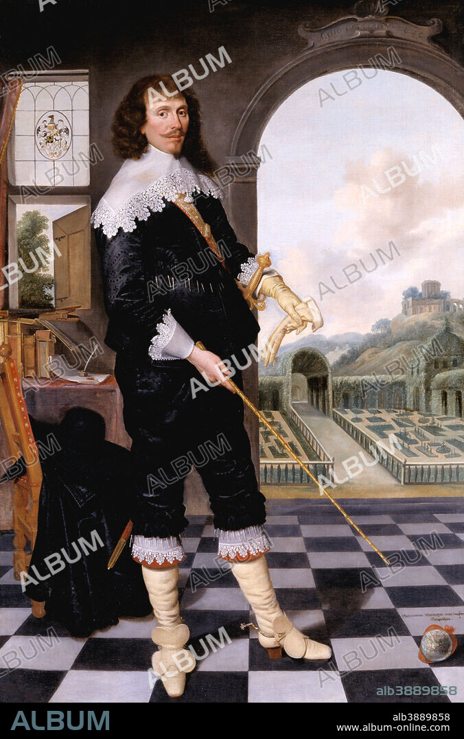 SCHOOL 17TH CENTURY. Portrait of William Style of Langley. Date/Period: 1636. Painting. Oil on canvas. Height: 2,051 cm (22.4 yd); Width: 1,359 cm (14.8 yd).