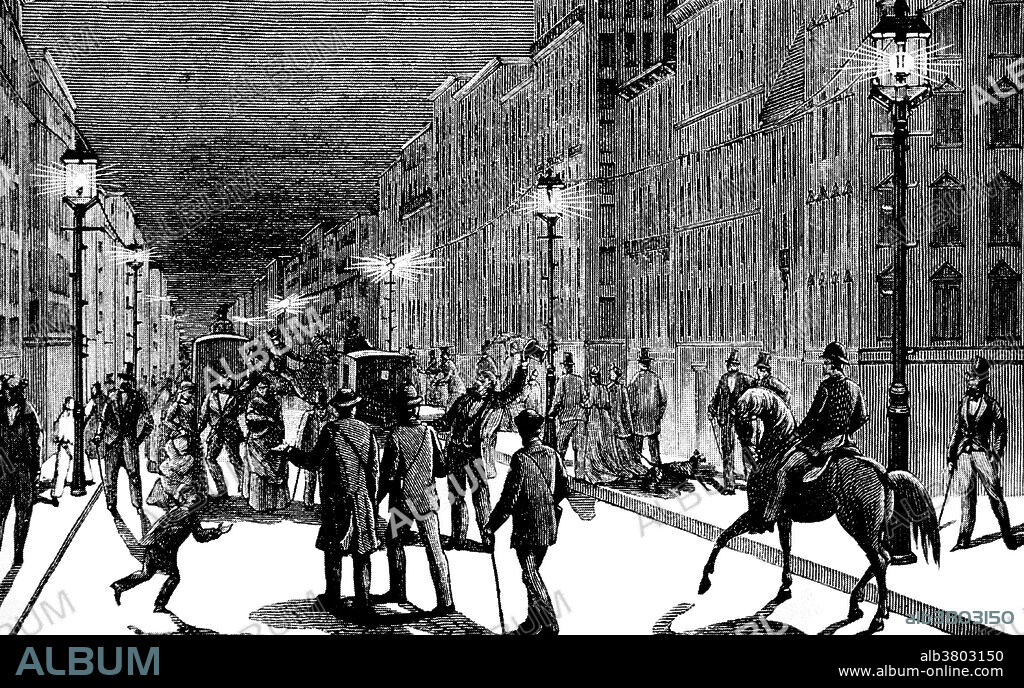 NYC Brush Electric Arc Lights 1881 Album alb3803150
