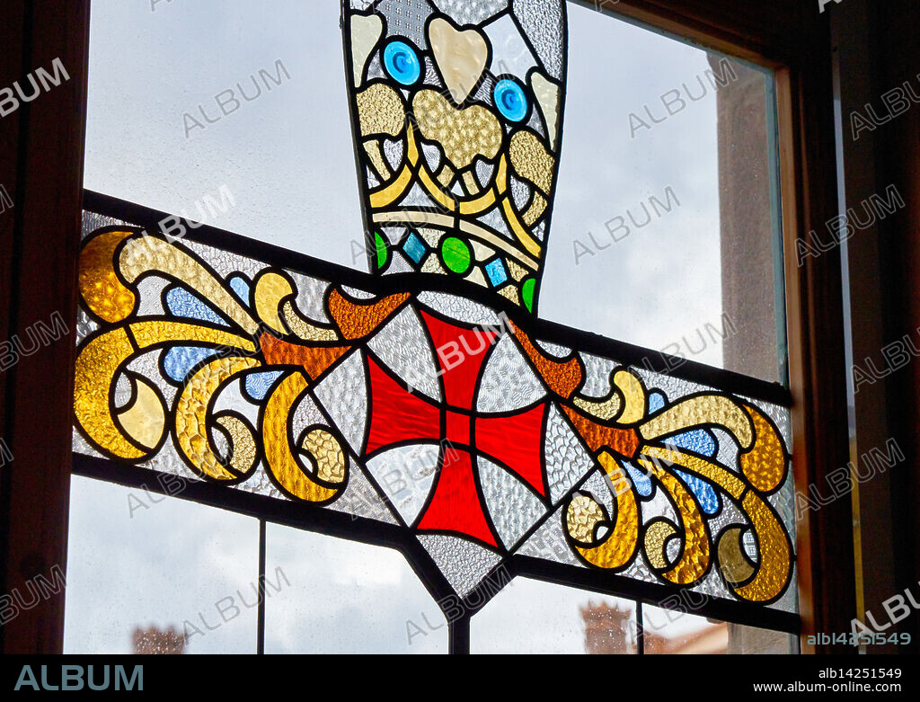Interior, Recinto Modernista de Sant Pau, Art Nouveau, by Lluís Domènech i Montaner, Hospital de la Santa Creu i Sant Pau, World Heritage by UNESCO, Barcelona, Catalonia, Spain, Europe.