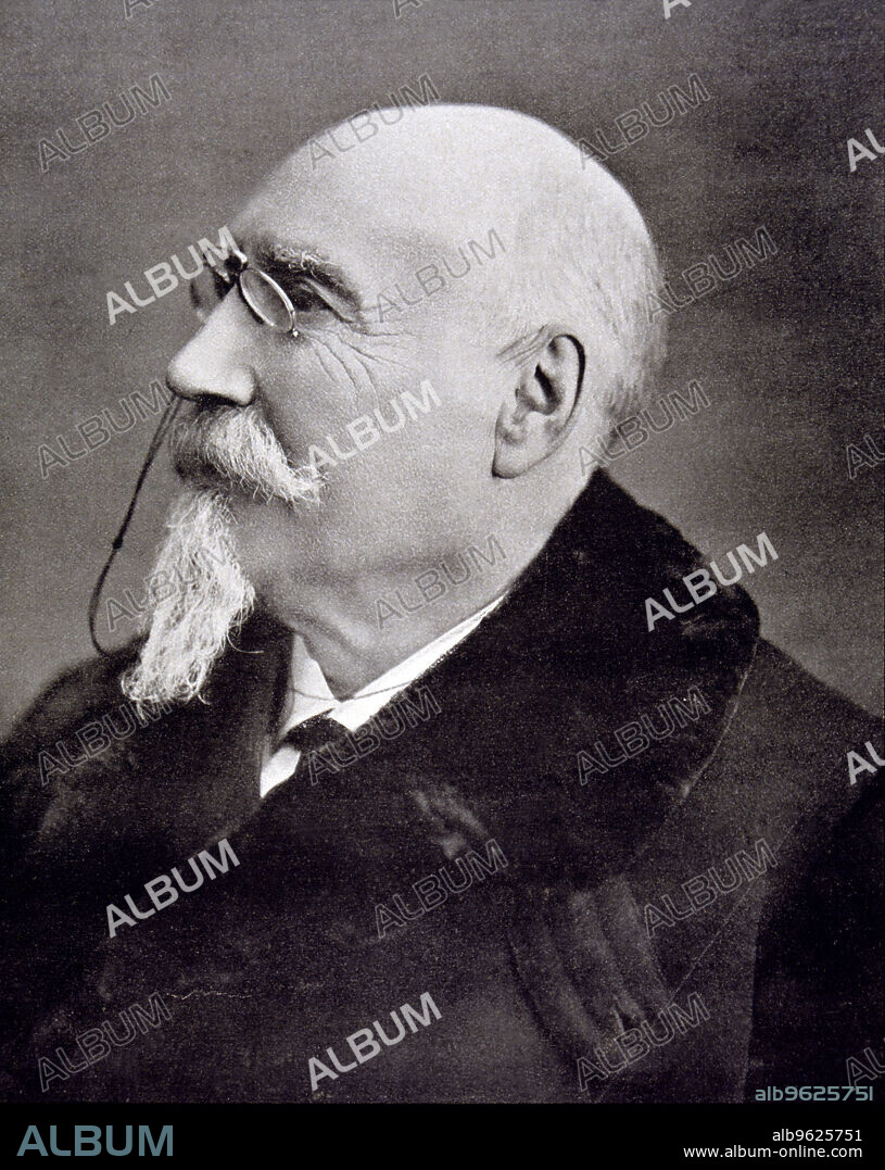 Jose Echegaray y Eizaguirre (1832-1916), Spanish writer, engineer, dramatist and politician. Photograph in the Ilustración Española y Americana, 1905.