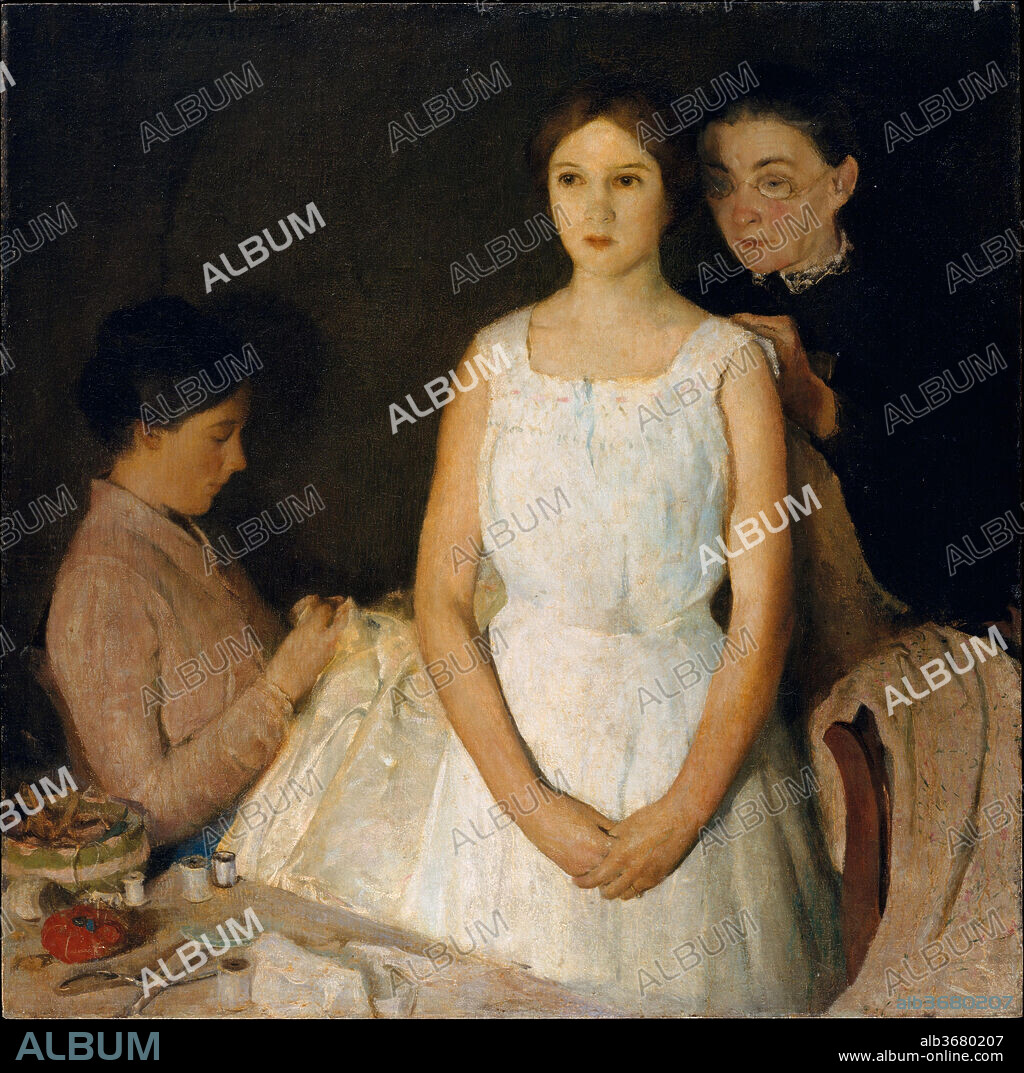The Trousseau. Artist: Charles Webster Hawthorne (American, 1872-1930). Dimensions: 40 x 40 in. (101.6 x 101.6 cm). Date: 1910.