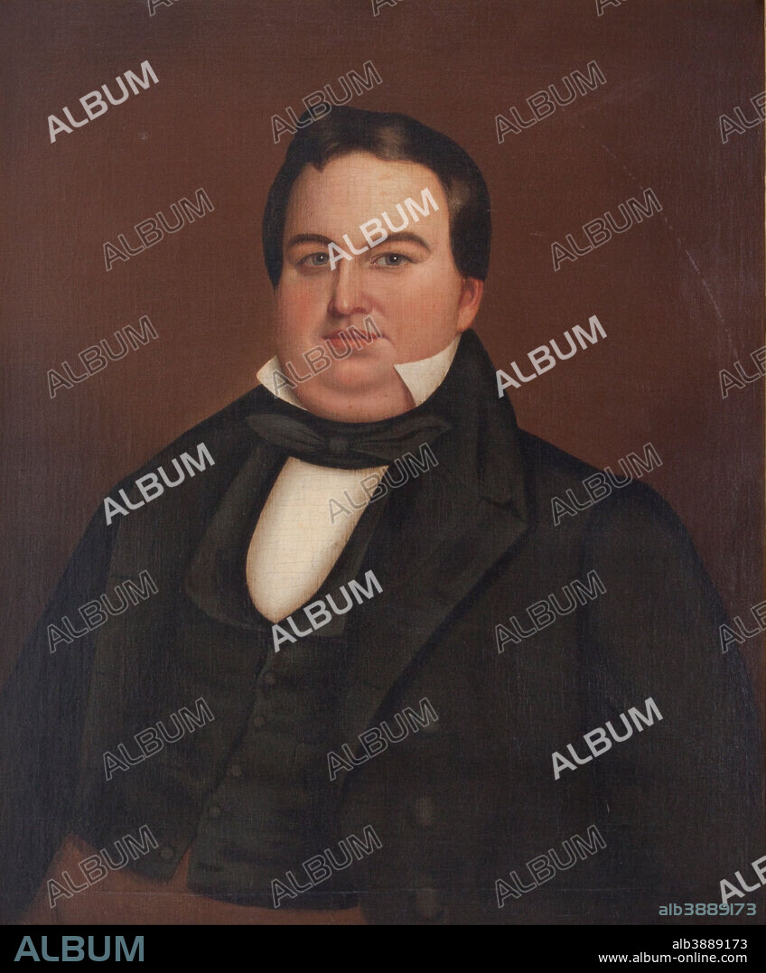 UNKNOWN. Governor John Brough. Date/Period: 1811 - 1865. Painting. Oil on canvas. Height: 37.50 mm (1.47 in); Width: 32.50 mm (1.27 in).