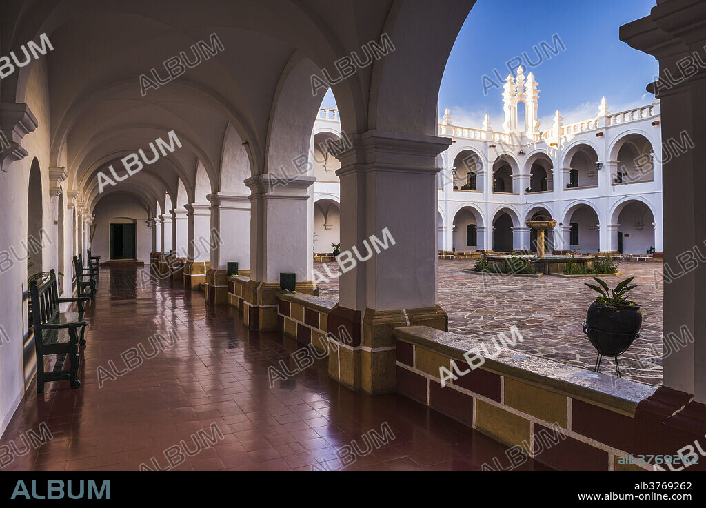 Universidad San Francisco Xavier de Chuquisaca (University of Saint Francis Xavier), Historic City of Sucre, UNESCO World Heritage Site, Bolivia, South America.