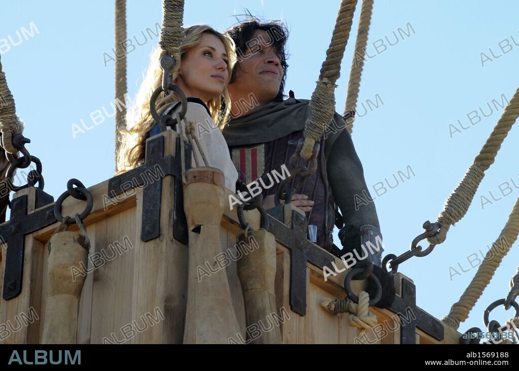 NATASHA YAROVENKO and SERGIO PERIS-MENCHETA in CAPTAIN THUNDER, 2011 (EL CAPITAN TRUENO Y EL SANTO GRIAL), directed by ANTONIO HERNANDEZ. Copyright MALTES PRODUCTIONS/SOROLLA FILMS.