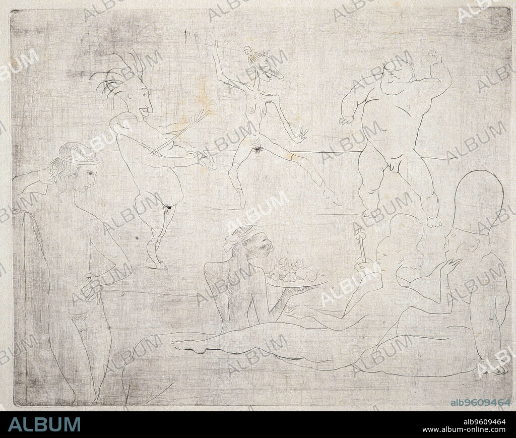 Pablo Picasso / 'La danza bárbara, ante Salomé y Herodes', 1913. Colección privada.