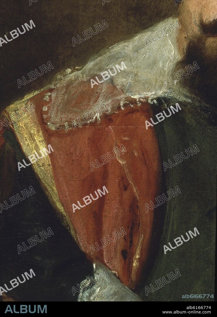 DIEGO VELAZQUEZ (1599-1660). EL BUFON DON SEBASTIAN DE MORRA - DETALLE - 1643/1644 - OLEO/LIENZO - NP 1202 - BARROCO ESPAÑOL - CONJUNTO 3306.