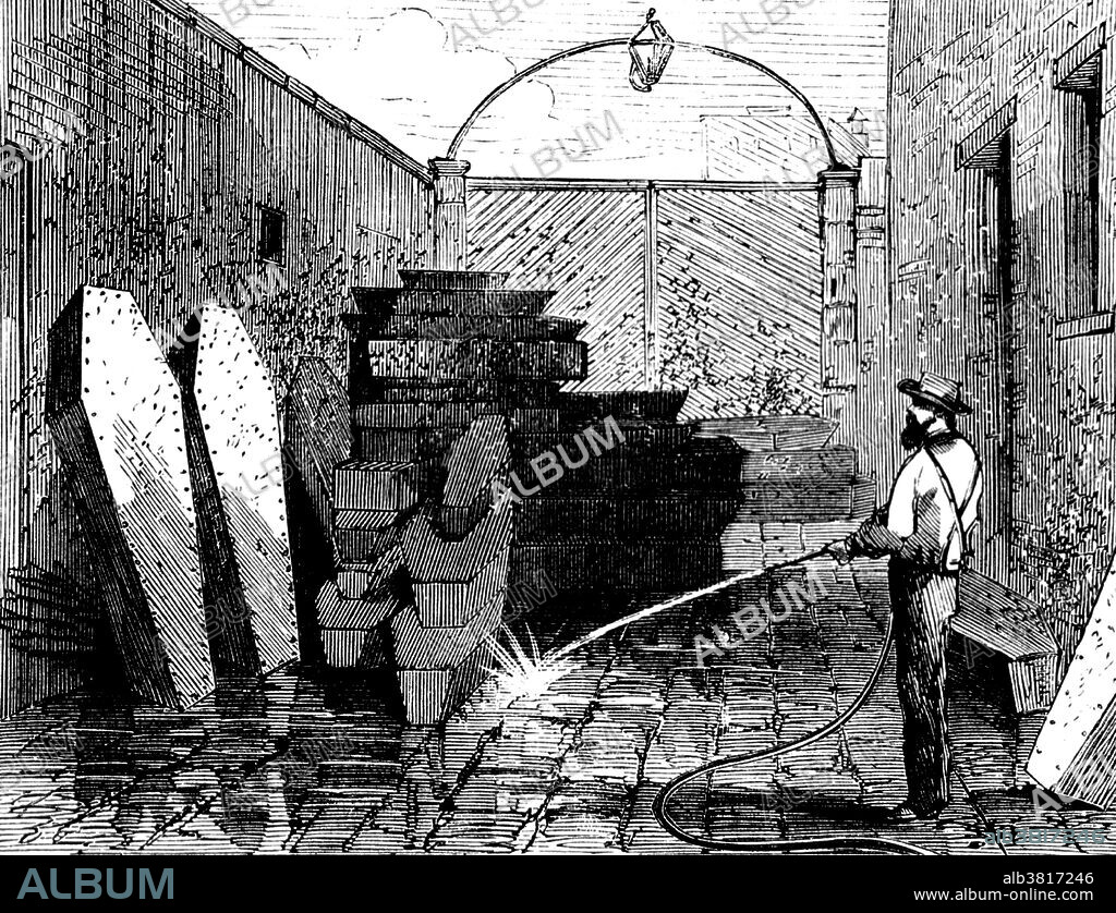 New York City Morgue, Bellevue Hospital, 1868