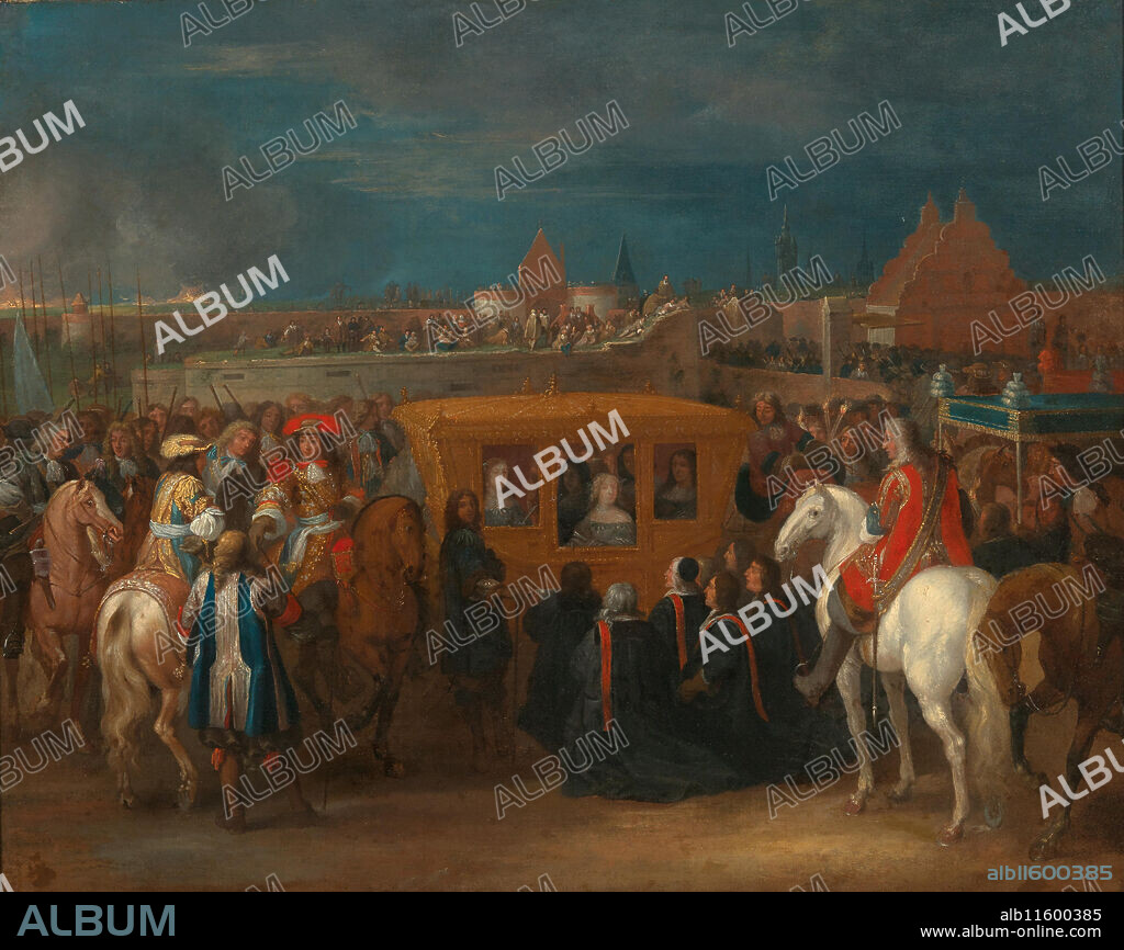 ADAM FRANS VAN DER MEULEN. The solemn entry of Louis XIV, King of France and Queen Maria Theresa into Douai.