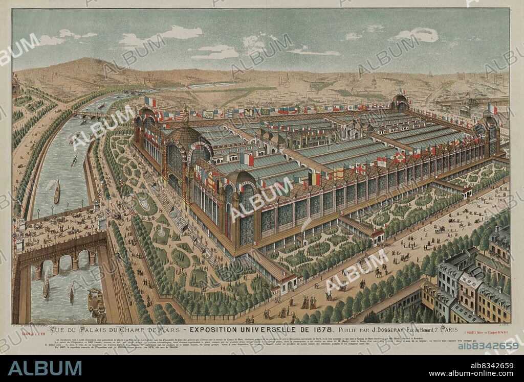 ANONYME. The 1878 Exposition Universelle in Paris (Palais du Champs de Mars, Exposition universelle de 1878).