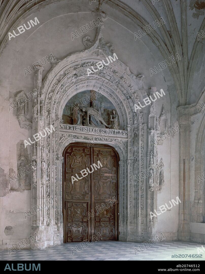 JUAN GUAS. PORTADA DE LA IGLESIA DEL MONASTERIO DE SANTA MARIA DEL PAULAR - SIGLO XV.