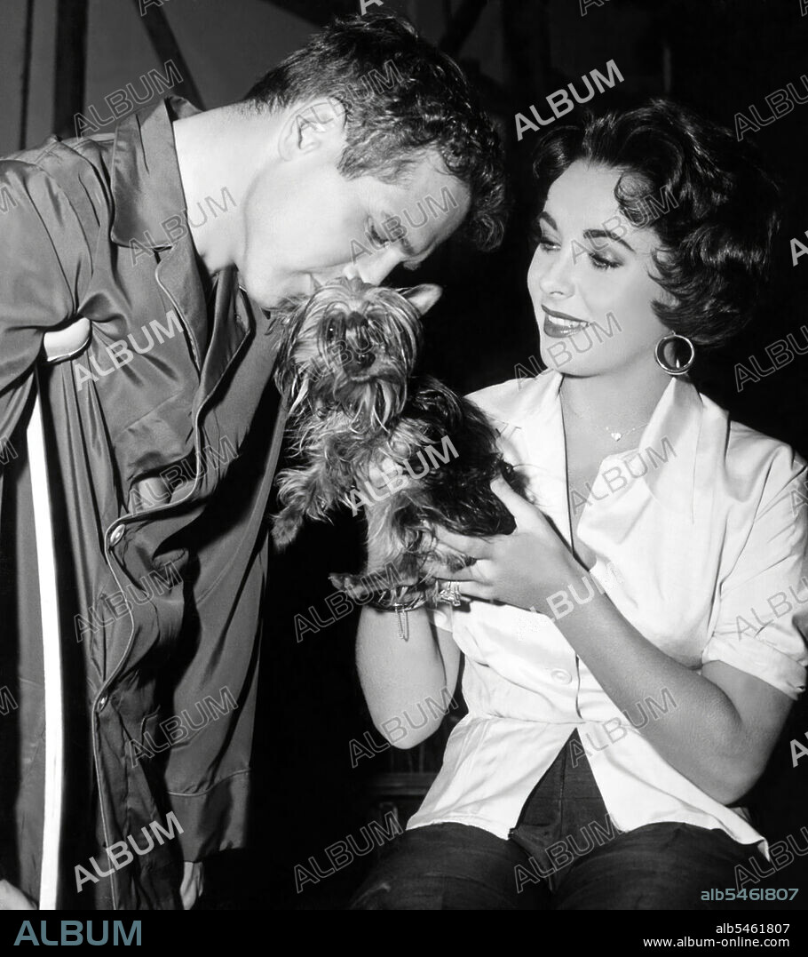 ELIZABETH TAYLOR y PAUL NEWMAN en LA GATA SOBRE EL TEJADO DE ZINC, 1958 (CAT ON A HOT TIN ROOF), dirigida por RICHARD BROOKS. Copyright M.G.M.