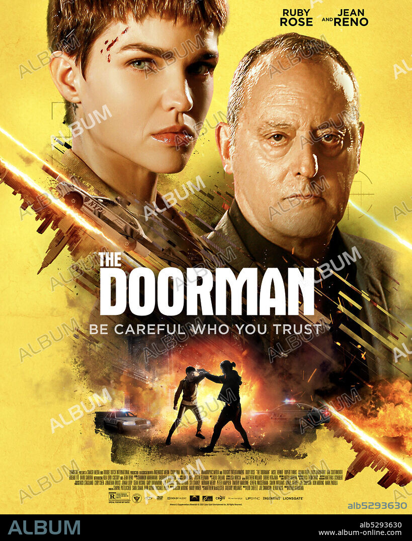JEAN RENO y RUBY ROSE en THE DOORMAN, 2020, dirigida por RYUHEI KITAMURA. Copyright Double Dutch International / Smash Media.