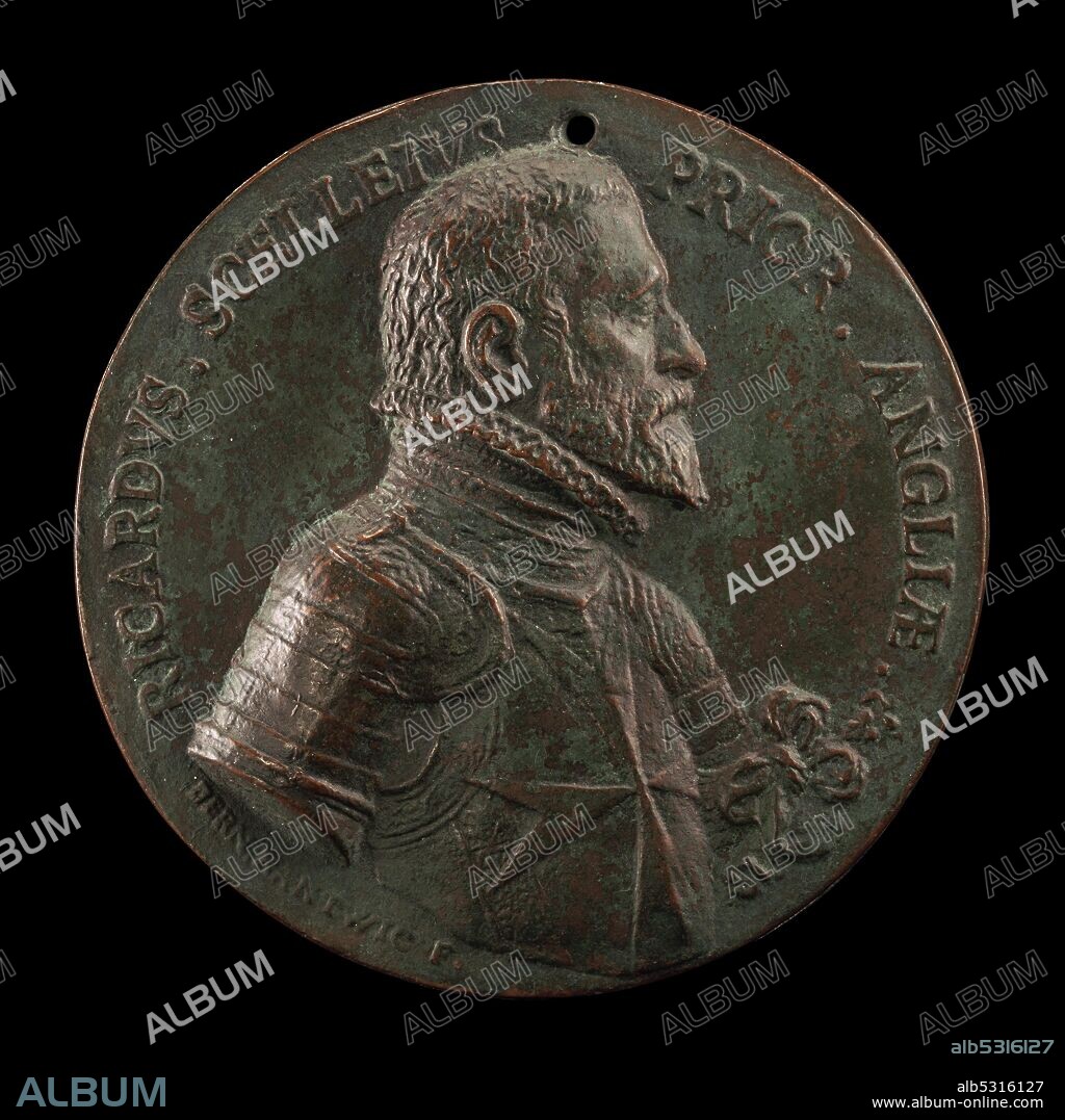 BERNARDO RANTVIC. Sir Richard Shelley, c. 1513-c. 1589, Prior of England in Malta and Turcopolier [obverse], 1577 or after.