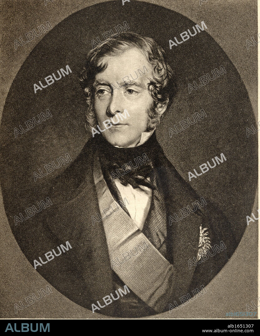 George William Frederick Villiers, 4th Earl of Clarendon,1800-1870. British statesman and diplomat,after Sir Thomas Lawrence.From the book 'The Letters of Queen Victoria 1854-1861 Vol III' published 1907.