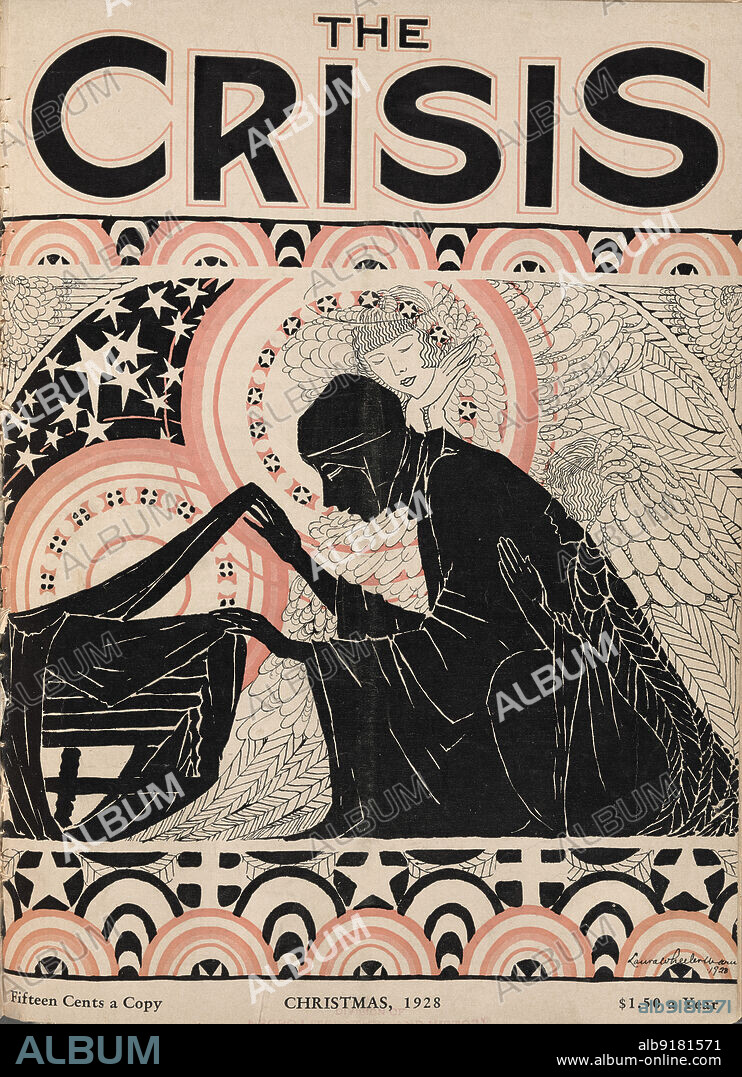 LAURA WHEELER WARING. The Crisis: a record of the darker races , December 1928 [Cover].