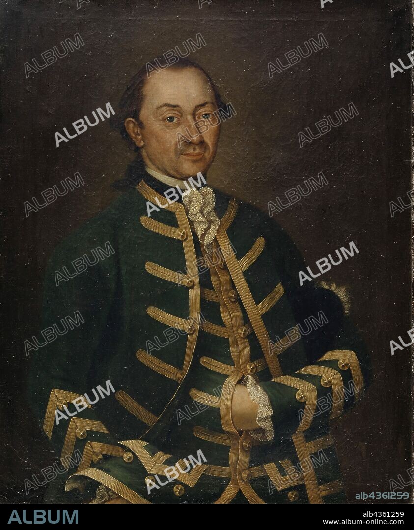 Portrait of an unknown gentleman, 1787, oil on canvas, 67 x 81.5 cm, Signed and dated on the reverse: (orig.) Frider Wocher pinxit A: 1787, Friedrich Thaddäus Wocher, 1726–1799.