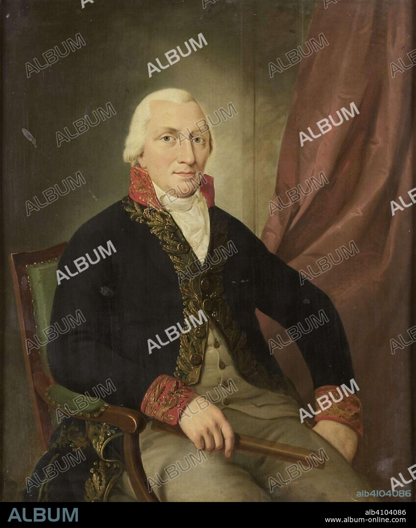 ADRIAAN DE LELIE (attributed). Portrait of Albertus Henricus Wiese, Governor-General of the Dutch East Indies. Dating: 1805 - 1810. Measurements: h 105 cm × w 91 cm; d 5.8 cm; w 34 kg.