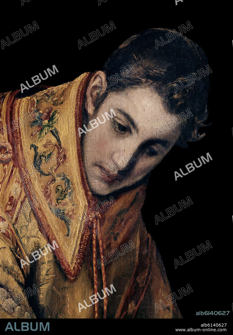 EL GRECO. EL ENTIERRO DEL CONDE ORGAZ - DETALLE DE SAN ESTEBAN - 1586/1588 - O/L - MANIERISMO ESPAÑOL - Conj nº 282.