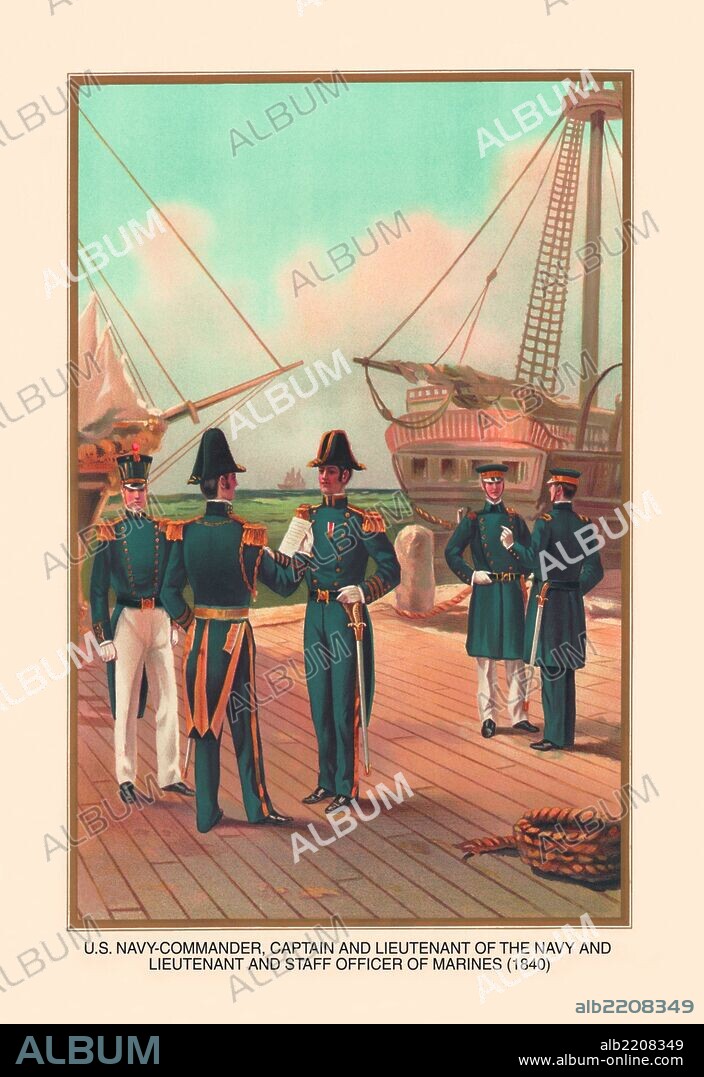 Commander, Captain and Lieutenant of the Navy and Lieutenant and Staff Officer of the Marines, 1840.
