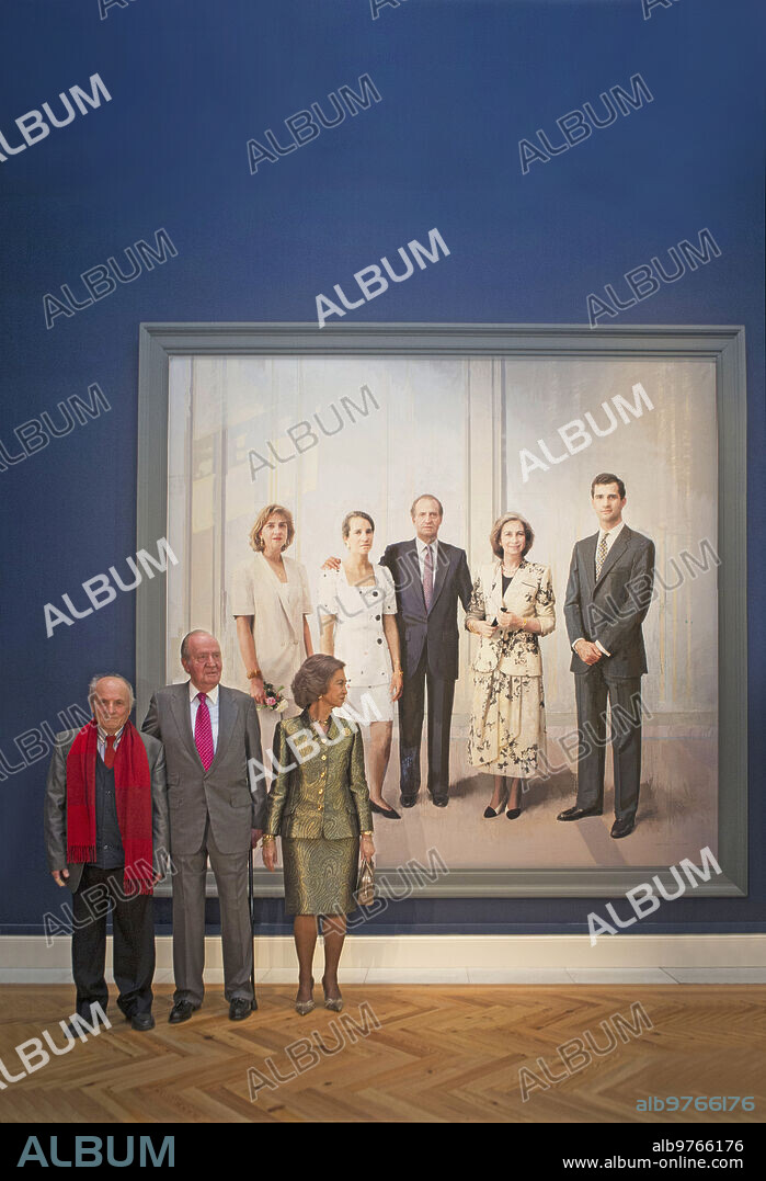 ANTONIO LÓPEZ GARCÍA. Madrid, 03/12/2014. Los Reyes don Juan Carlos y doña Sofía Visitan en el palacio real el cuadro de Antonio López. Foto: Ángel de Antonio Archdc.