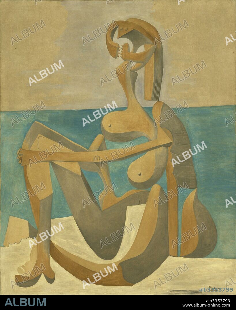 PABLO PICASSO. Seated Bather.