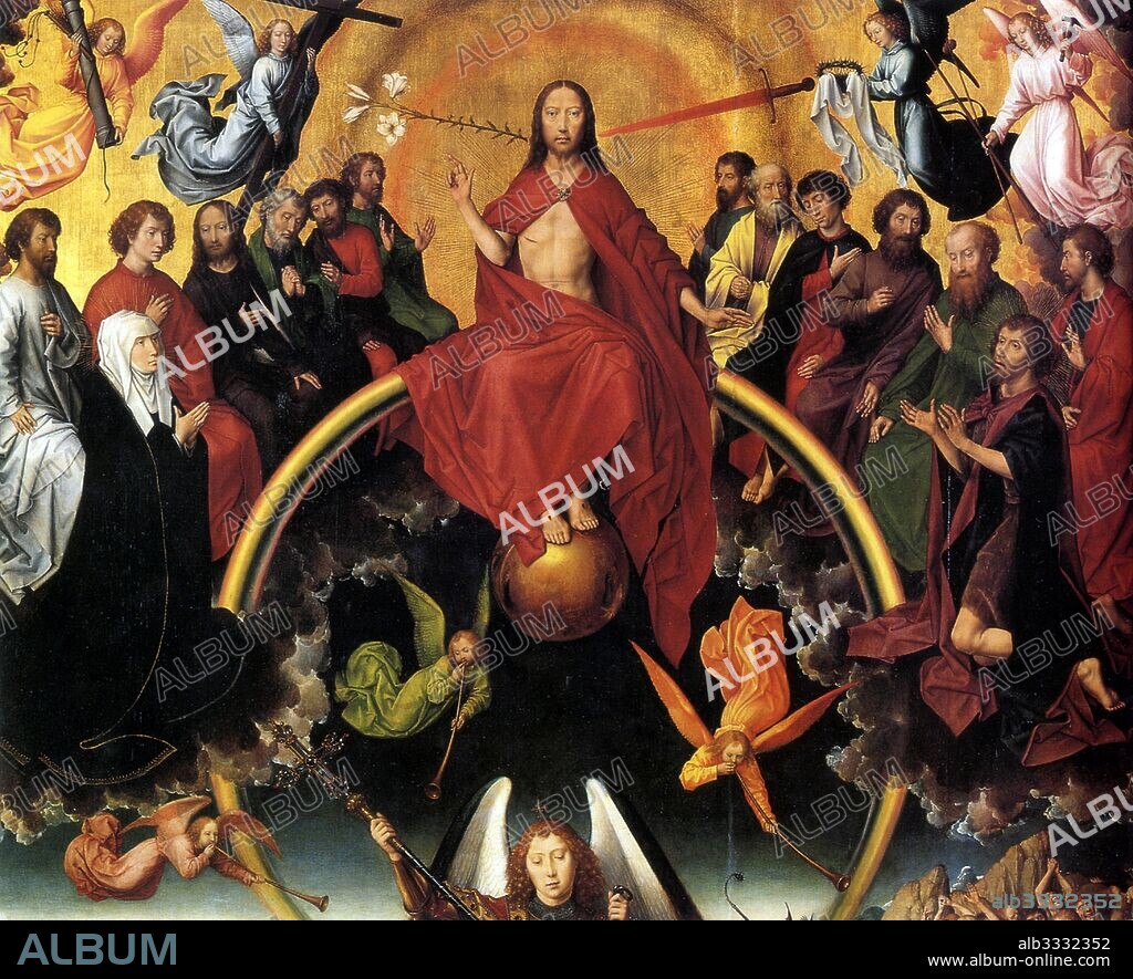 HANS MEMLING. The Last Judgement (Triptych). Detail of central panel.