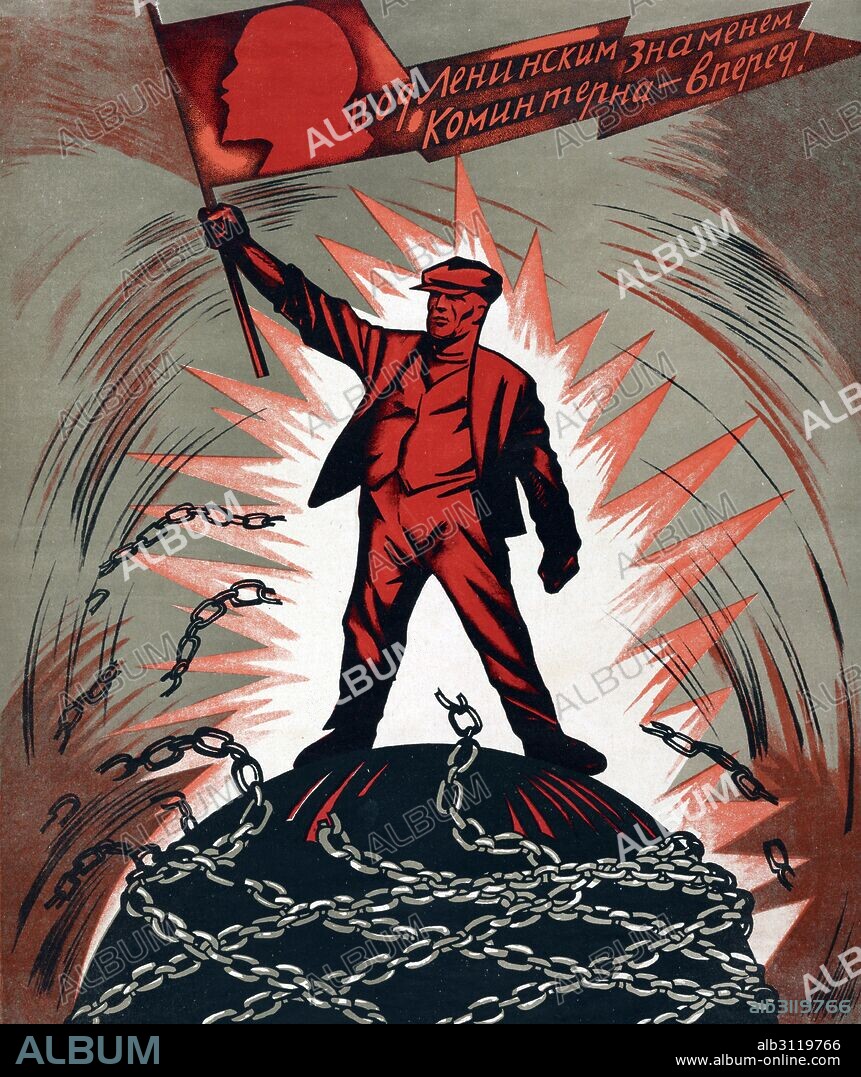 Soviet Russian propaganda poster, 1929.