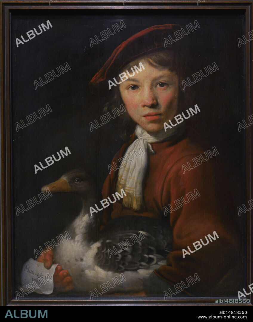 Jacob Gerritsz Cuyp (1594-1652). Dutch painter. Boy with a Goose. Oil on wood, ca. 1650. Kadriorg Art Museum. Tallinn, Estonia.