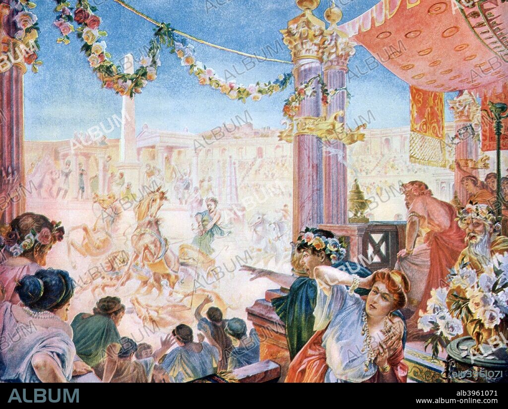 The Circus of Nero or the Circus of Caligula, Rome, (1901). A print from La Vie au Grand Air, December 1901.