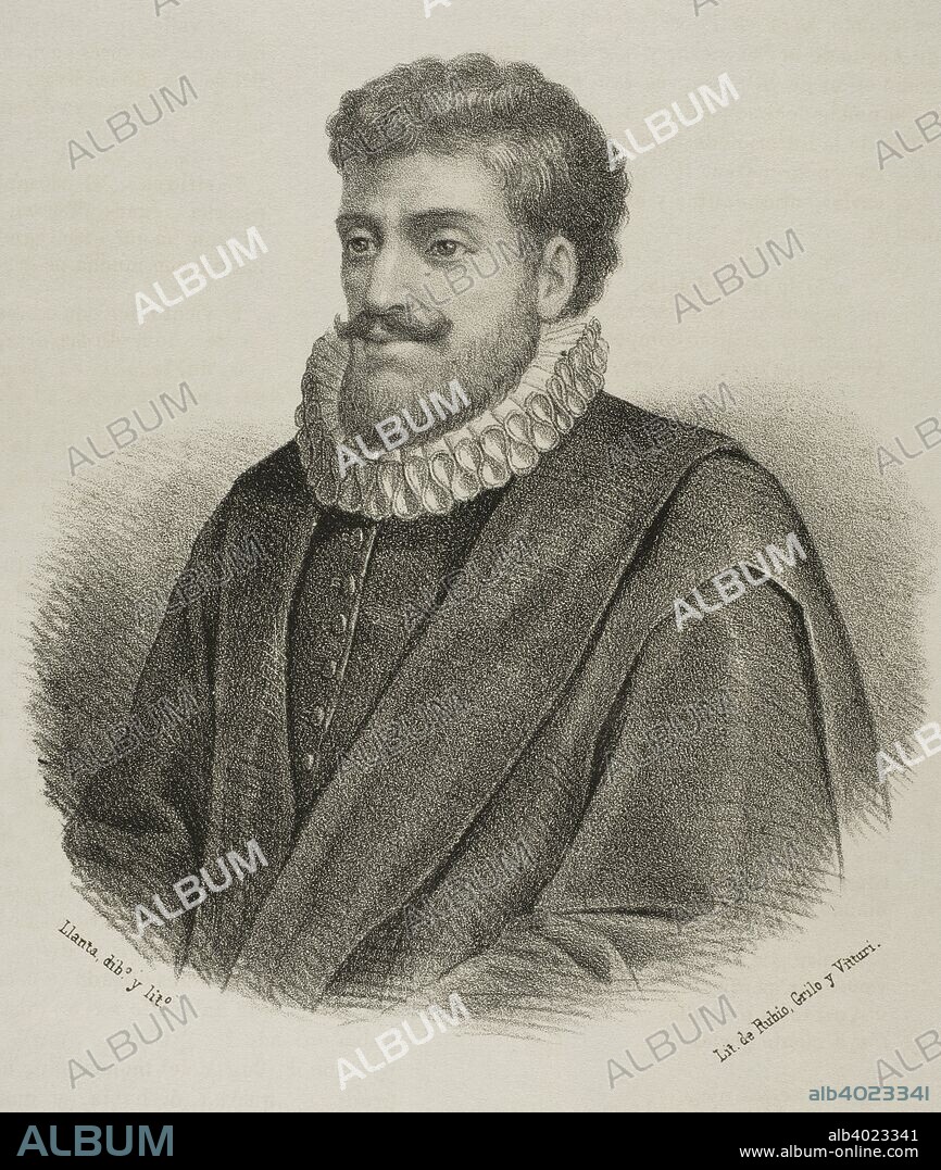 Francisco Sánchez el Escéptico (1551-1623). Filósofo escéptico y médico renacentista. Dibujo por Llanta. Litografía. Retrato. Crónica General de España, Historia Ilustrada y Descriptiva de sus Provincias. Extremadura, 1870. Biblioteca Histórico Militar de Barcelona. Cataluña, España.