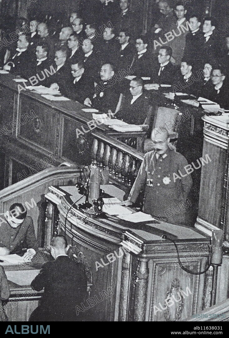 Hideki Tojo (1884 - 1948) Japanese politician, general of the Imperial Japanese Army; convicted war criminal who served as Prime Minister of Japan and President of the Imperial Rule Assistance Association for most of World War II. He assumed several more positions including Chief of Staff of the Imperial Army before ultimately being removed from office in July 1944. During his years in power, his leadership was marked by extreme state-perpetrated violence in the name of Japanese ultranationalism, much of which he was personally involved in.