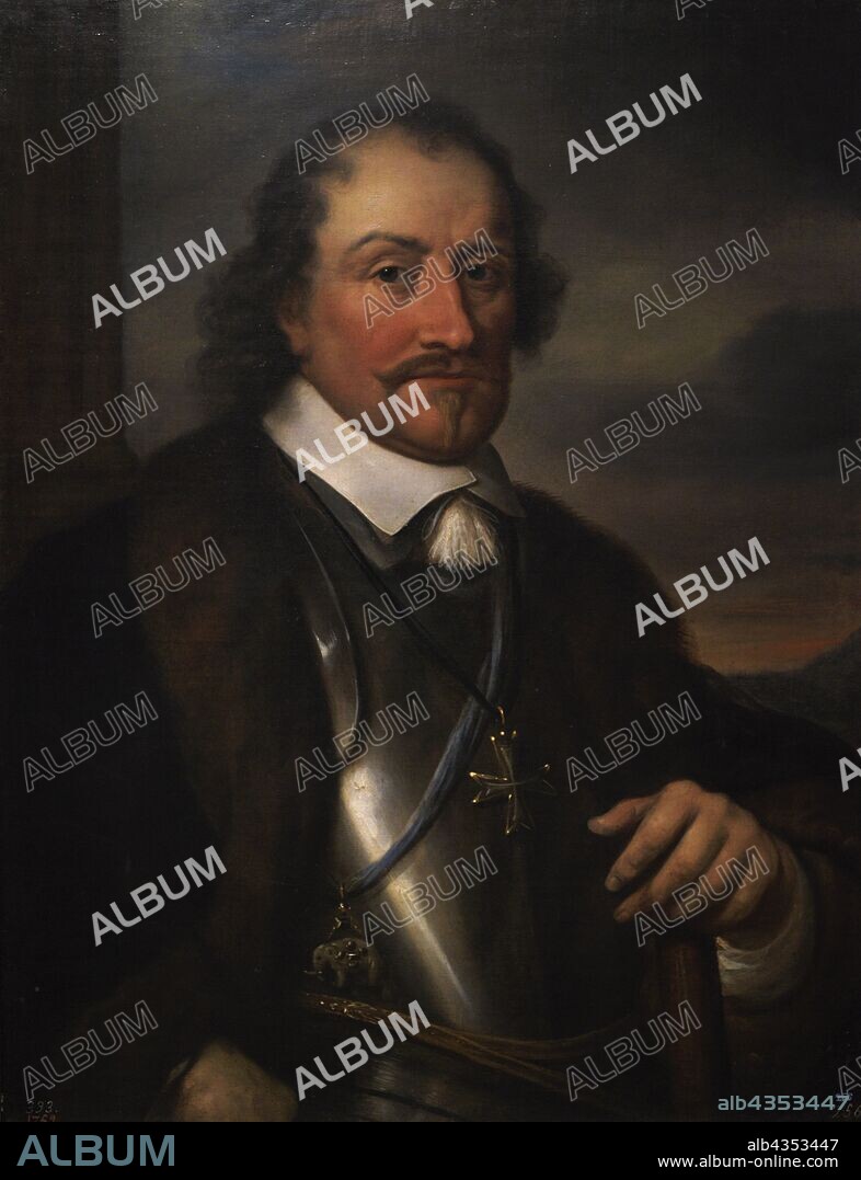 John Maurice, Prince of Nassau-Siegen (1604-1679). German nobleman. Count of Nassau-Siegen. Portrait, 1645-1655. Anonymous. Dutch School. Museum of Fine Arts. A Coru–a, Galicia, Spain. (On loan, Prado Museum, Madrid).