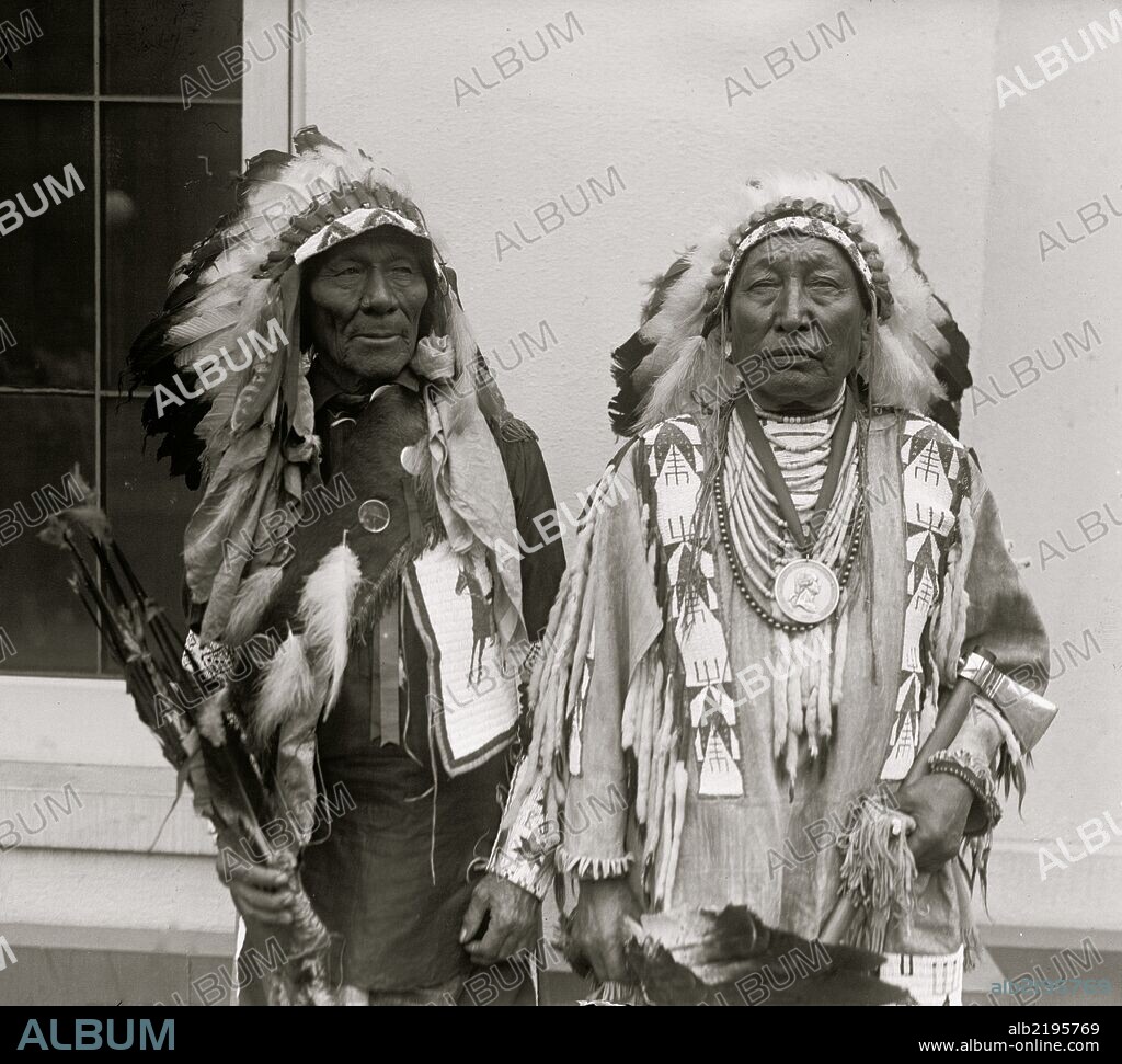 White Calf & Iron Crow, Sioux Indians,.
