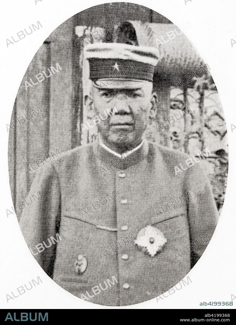 Prince ?yama Iwao, 1842 - 1916.  Japanese field marshal, and a founder of the Imperial Japanese Army.  From Hutchinson's History of the Nations, published 1915.