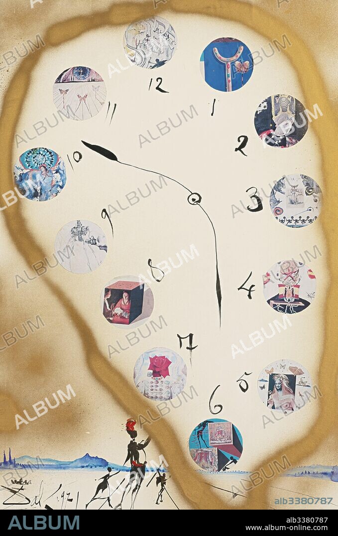 SALVADOR DALÍ. The Clock (Horloge).