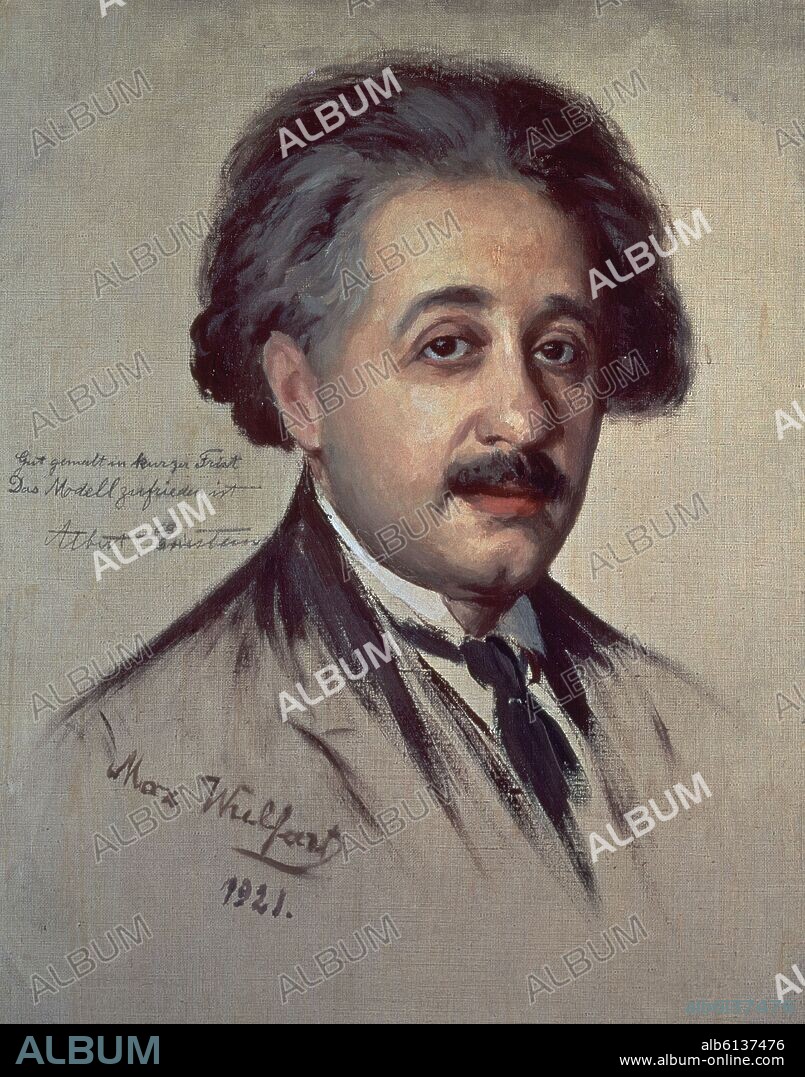 MAX WULFART. ALBERT EINSTEIN- 1921 (1879-1955).