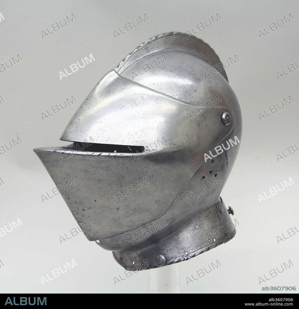 Armet. Culture: French. Dimensions: H. 12 1/2 in. (31.8 cm); W. 7 3/4 in. (19.7 cm); D. 13 3/4 in. (34.9 cm); Wt. 6 lb. 8 oz. (2950 g). Date: first half 16th century.