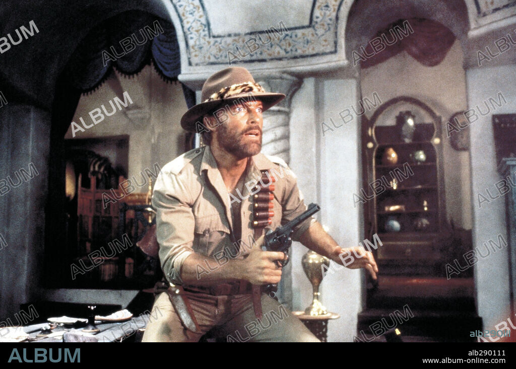 RICHARD CHAMBERLAIN in QUATERMAIN - AUF DER SUCHE NACH DEM SCHATZ DER KÖNIGE, 1985 (KING SOLOMON'S MINES), unter der Regie von J. LEE THOMPSON. Copyright CANNON FILMS.
