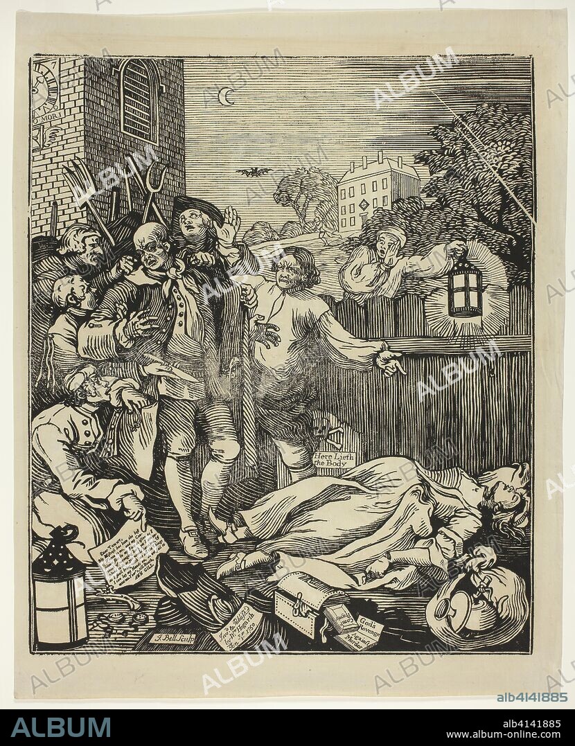 Cruelty in Perfection. John Bell (English, 1721-1780); after William Hogarth (English, 1697-1764). Date: 1750. Dimensions: 452 x 382 mm (image/block); 516 x 415 mm (sheet). Woodcut with letterpress in black on ivory laid paper. Origin: England.