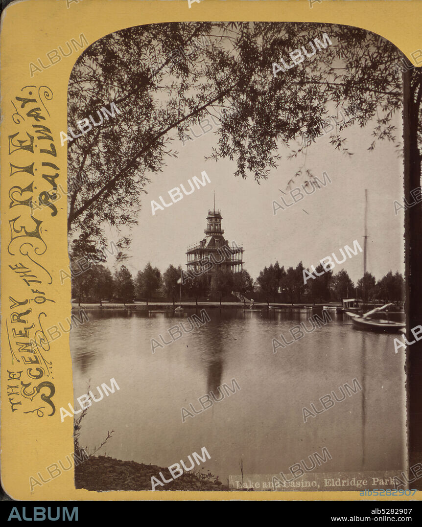 Lake and casino, Eldridge Park., Purviance, W. T. (William T.), New York (State), Elmira (N.Y.).