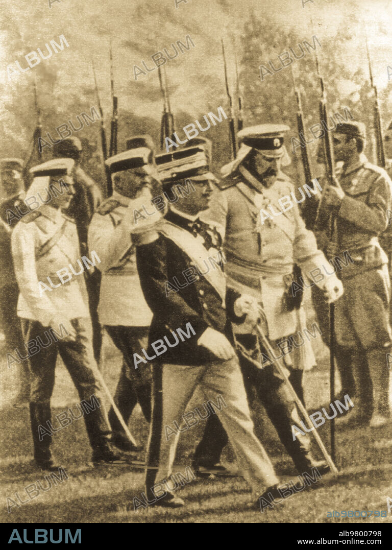 Umberto di savoia and ferdinando I of bulgaria, montenegro.