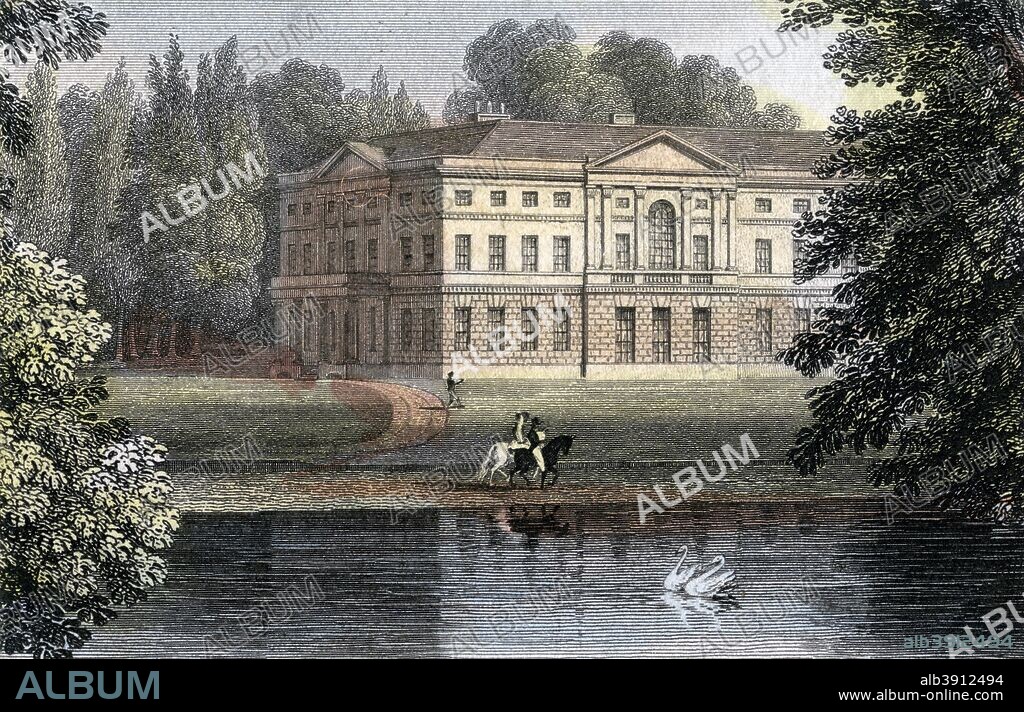 Busbridge, near Godalming, Surrey, c1830. A Palladian house enlarged in c1775.