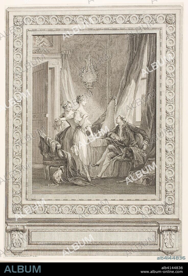 Dressing. Nicolas Ponce (French, 1746-1831); after Pierre Antoine Baudouin (French, 1723-1769). Date: 1771. Dimensions: 245 × 190 mm (image); 390 × 276 mm (sheet). Etching on paper. Origin: France.