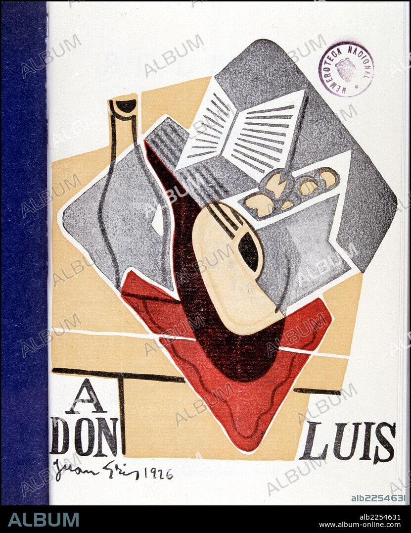 JUAN GRIS. GRIS, JUAN. PINTOR ESPAÑOL. 1887-1927. PORTADA DE LA REVISTA " LITORAL " DE OCTUBRE DE 1927. HOMENAJE A GONGORA.