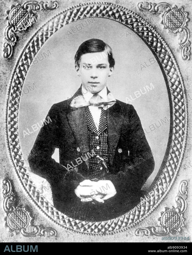 Morgan, John Pierpont Sr. (J. P. Morgan) US businessman, financier, and steel industrialist; co-founded U.S. Steel Corp. 1901 _1837-1913 at Vevey as a school boy in Switzerland.