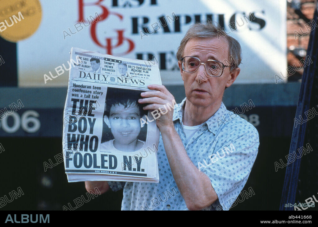 WOODY ALLEN en GRANUJAS DE MEDIO PELO, 2000 (SMALL TIME CROOKS), dirigida por WOODY ALLEN. Copyright CLIFFORD, JOHN.