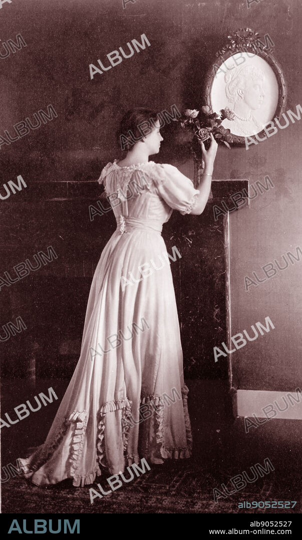Helen Keller 1880-1968, full-length portrait, standing at fireplace with flowers on the mantle c1907. Helen Adams Keller; American author, political activist, and lecturer. She was the first deaf, blind person to earn a Bachelor of Arts degree. The story of how Keller's teacher, Anne Sullivan, broke through the isolation imposed by a near complete lack of language, allowing the girl to blossom as she learned to communicate, has become widely known through the dramatic depictions of the play and film The Miracle Worker. Her birthday on June 27 is commemorated as Helen Keller Day in the U.S.