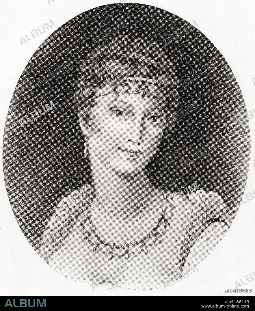 Marie Louise, 1791 - 1847.  Austrian archduchess,  Duchess of Parma and Empress of the French, from 1810 to 1814 as Napoleon's second wife.  From Hutchinson's History of the Nations, published 1915.
