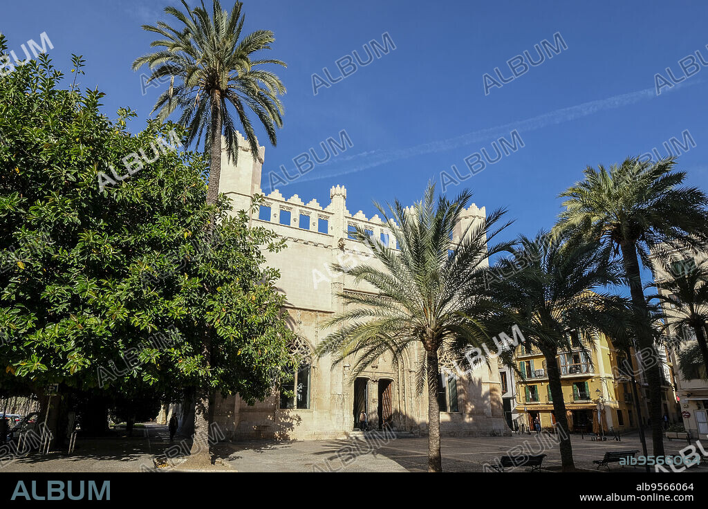 Lonja de Palma, Sa Llotja, masterpiece of Gothic architecture in Majorca, former College of Merchants, Majorca, Balearic Islands, Spain.